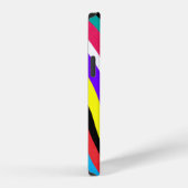 Multicolor Psychedelic Wavy Stripes iPhone Hoesje (Rechterkant)