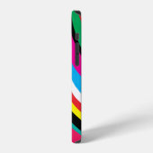 Multicolor Psychedelic Wavy Stripes iPhone Hoesje (Linkerkant)