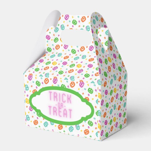 Multicolor Pumpkins Halloween Pattern Bedankdoosjes (Achterkant)