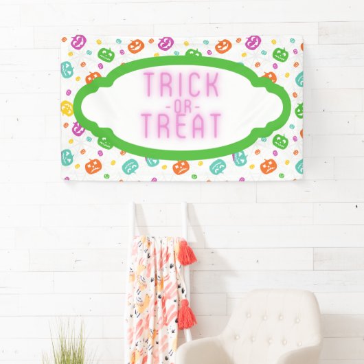 Multicolor Pumpkins Halloween Pattern Spandoek (Insitu)