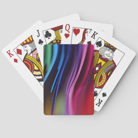 Multicolor Rainbow Fantasy Pokerkaarten (Achterkant)