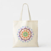 Multicolor Rainbow Mandala Pattern Tote Bag (Achterkant)