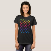 Multicolor Rainbow Polka Dot International Dot Day T-shirt (Voorkant volledig)