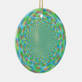 Multicolor receding design keramisch ornament (Rechts)