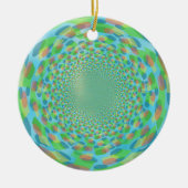 Multicolor receding design keramisch ornament (Voorkant)