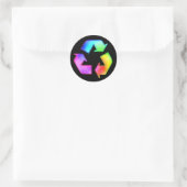 Multicolor Recycling Symbool Sticker (Tas)