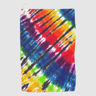 Multicolor regenboogstraal-Stropdas-kleurstof Golfhanddoek