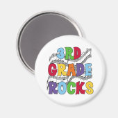 Multicolor Rocks van de derde klasse Magneet (Voorkant / Achterkant)