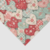 Multicolor Rustic Hart Quiltblok Tissuepapier (Detail)