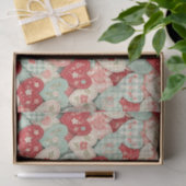 Multicolor Rustic Hart Quiltblok Tissuepapier (Geschenk)