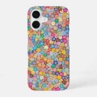 Multicolor Sakura-bloem hoesje voor telefoon
