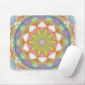 Multicolor Scalloped Flower Kaleidoscope Muismat (Met muis)