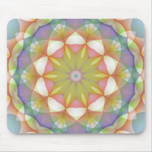 Multicolor Scalloped Flower Kaleidoscope Muismat