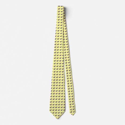 Multicolor Scottie Stropdas (Voorkant)