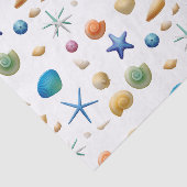 Multicolor Seashells Tissuepapier (Detail)
