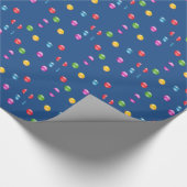 Multicolor Shiny Polkadot Confetti DIY Achtergrond Cadeaupapier (Hoek)