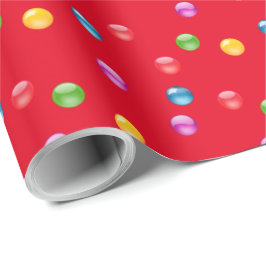 Multicolor Shiny Polkadot Confetti DIY Achtergrond Cadeaupapier
