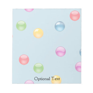 Multicolor Shiny Polkadot Confetti DIY Achtergrond Notitieblok