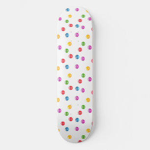 Multicolor Shiny Polkadot Confetti DIY Achtergrond Skateboard