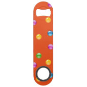 Multicolor Shiny Polkadot Confetti DIY Achtergrond Speed Flessenopener (Voorkant)