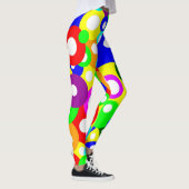 Multicolor Simple Dotty Pattern Leggings (Rechts)