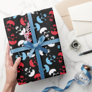 Multicolor Skull Pattern Cadeaupapier