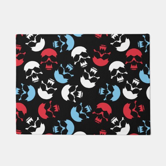 Multicolor Skull Pattern Deurmat (Voorkant)
