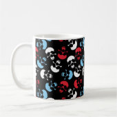 Multicolor Skull Pattern Koffiemok (Links)