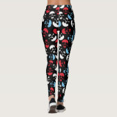Multicolor Skull Pattern Leggings (Achterkant)