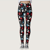 Multicolor Skull Pattern Leggings (Voorkant)