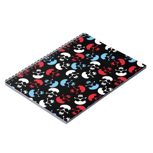 Multicolor Skull Pattern Notitieboek (Linkerzijde)