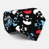 Multicolor Skull Pattern Stropdas (Opgerold)
