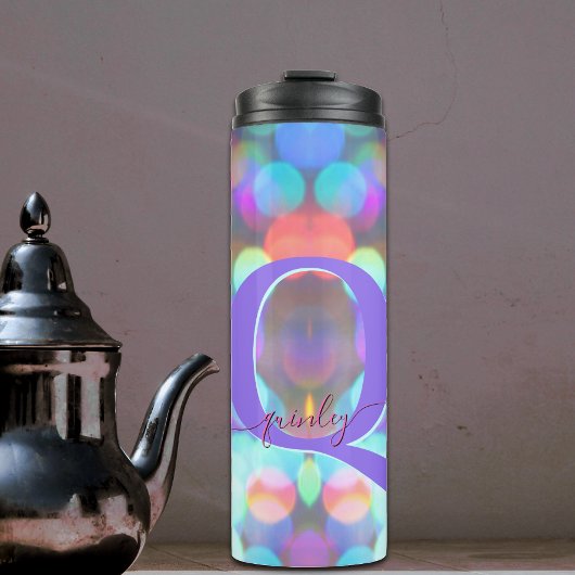 Multicolor Sparkle Thermal Tumbler Thermosbeker