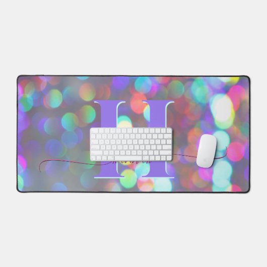 Multicolor Sparkles Desk Mat (Keyboard & Muis)