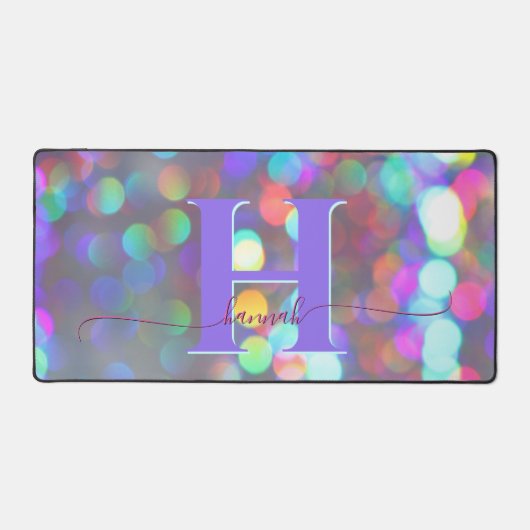 Multicolor Sparkles Desk Mat (Voorkant)