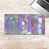 Multicolor Sparkles Desk Mat