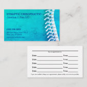 Multicolor Spine Art Chiropractic Appointard Afsprakenkaartje (Voorkant / Achterkant)