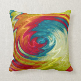 Multicolor Spiral Abstracte Kunst Kussen