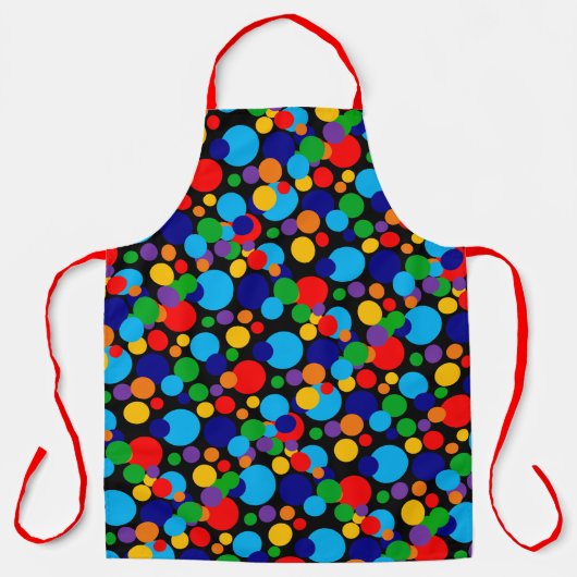 Multicolor Spots & Stippen Schort (Voorkant)