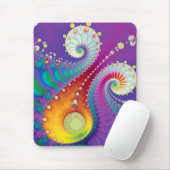Multicolor Spring Spiral Fractal Muismat (Met muis)