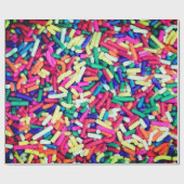 Multicolor sprinkles cadeaupapier (Vlak)