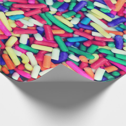 Multicolor sprinkles cadeaupapier (Hoek)