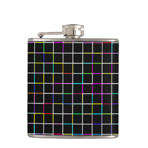 Multicolor Square Lined Pattern Heupfles