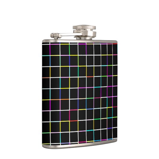 Multicolor Square Lined Pattern Heupfles (Rechts)