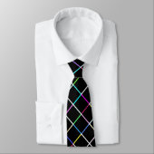 Multicolor Square Lined Pattern Stropdas (Gebonden)