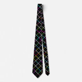 Multicolor Square Lined Pattern Stropdas (Voorkant)