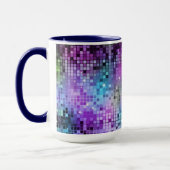 MultiColor Squares Mozaïek Patroon Mok (Links)