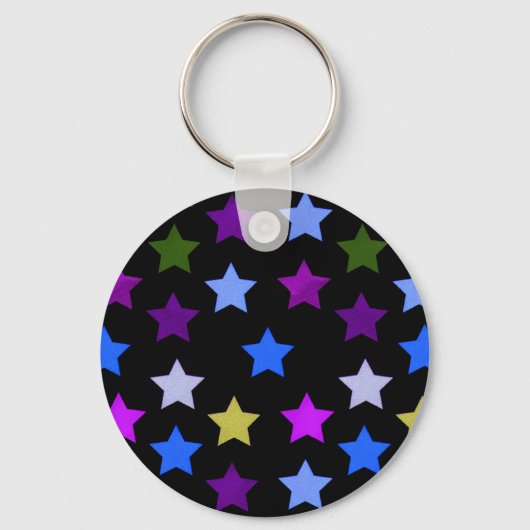 Multicolor Star Pattern Sleutelhanger (Voorkant)