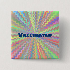 Multicolor Starburst Vaccination Button