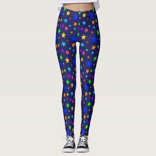 Multicolor Stars | Halloween Leggings (Voorkant)